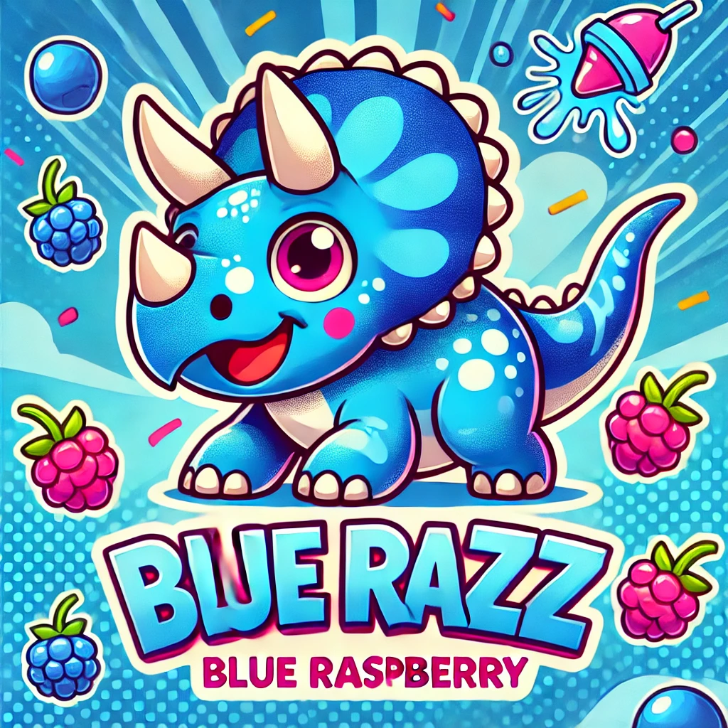 Blue Razz Tricera Gummies - Blue Raspberry Flavor