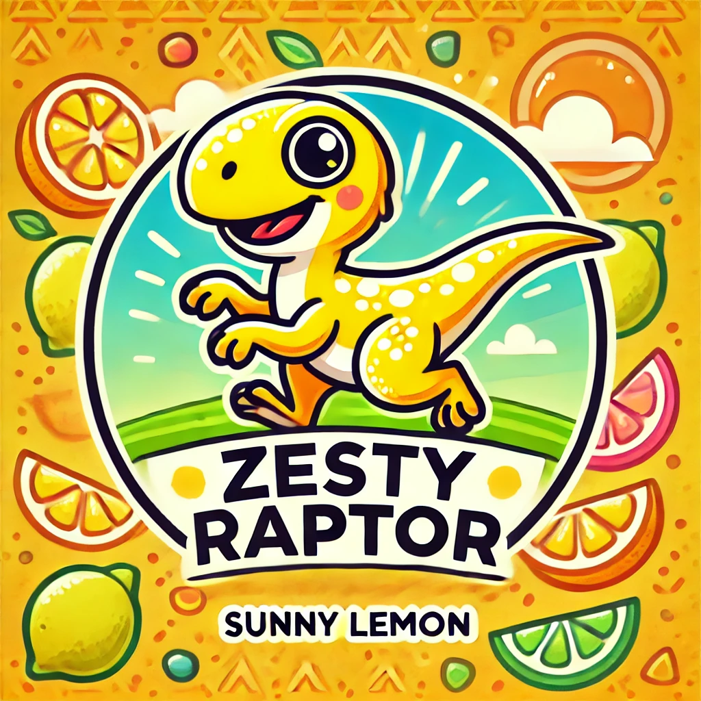 Zesty Raptor Gummies - Lemon Flavor